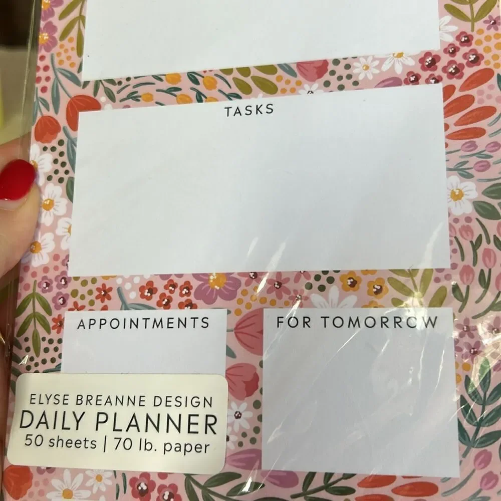 Elyse Breanne Summer Meadows Daily Planner Notepad NEW